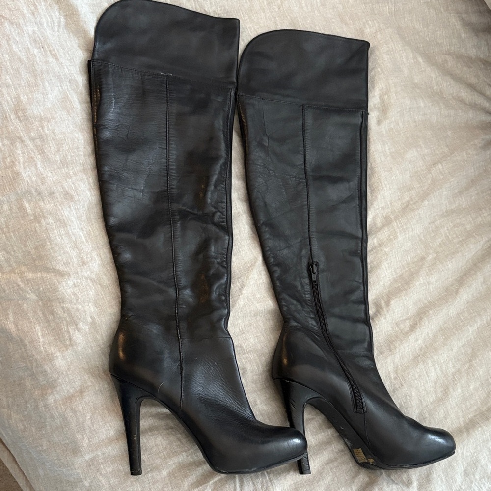 Jessica Simpson Black Over the Knee Boots